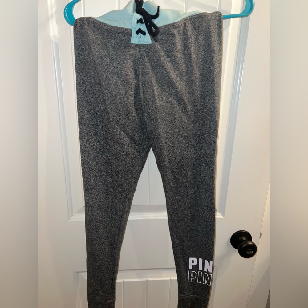 VS Pink Leggings with tie at top